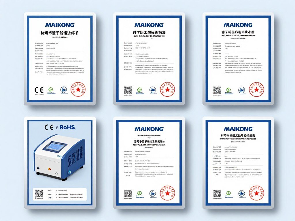 Certificaciones CE y RoHS del analizador cuantico MAIKONG