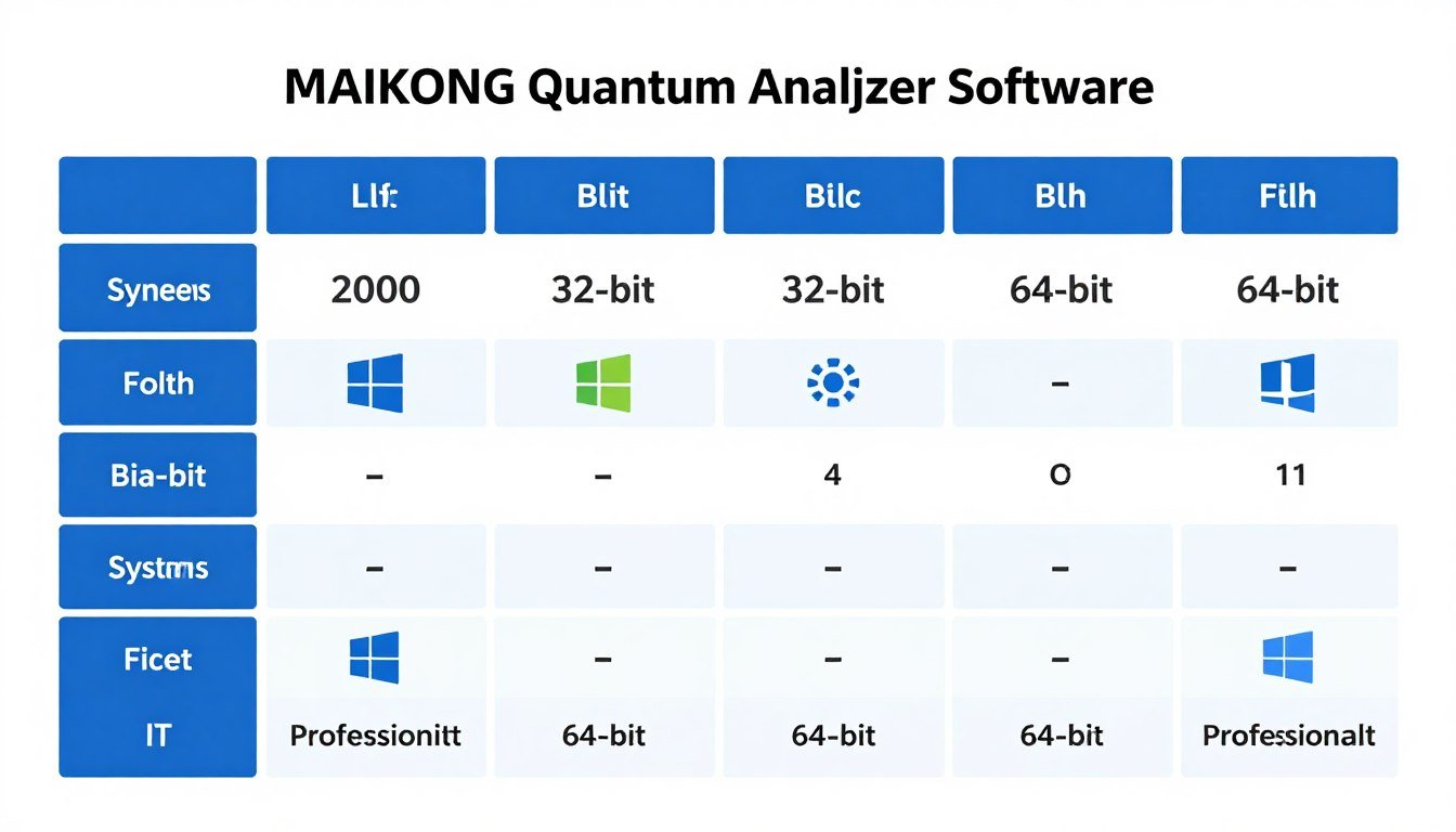 Compatibilidad del software analizador cuantico con Windows