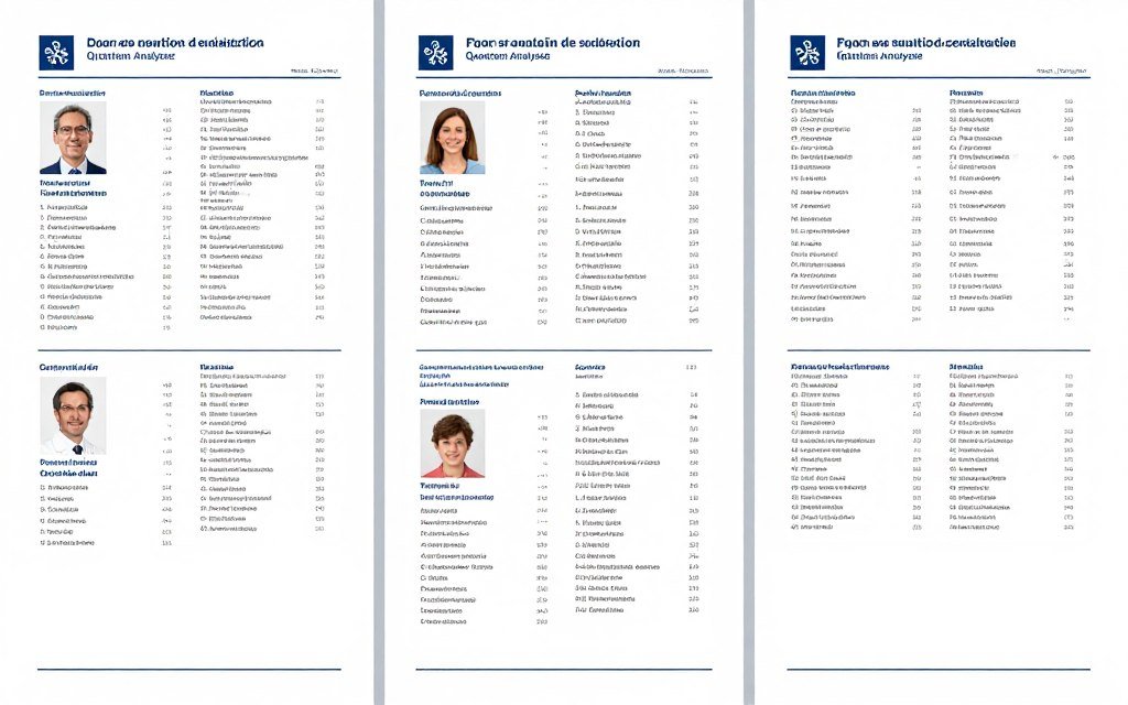 Conjunto de reportes especializados del analizador cuántico para diferentes grupos