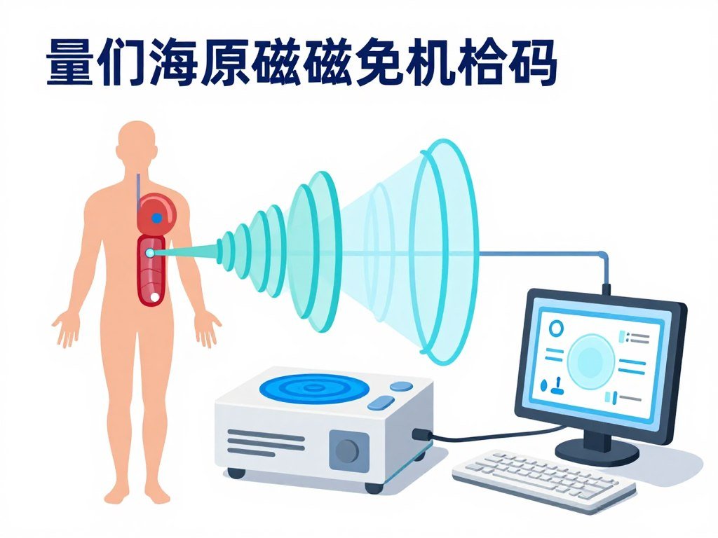 Diagrama técnico mostrando funcionamiento del analizador cuántico de resonancia magnética Diagrama técnico mostrando funcionamiento del analizador cuántico de resonancia magnética