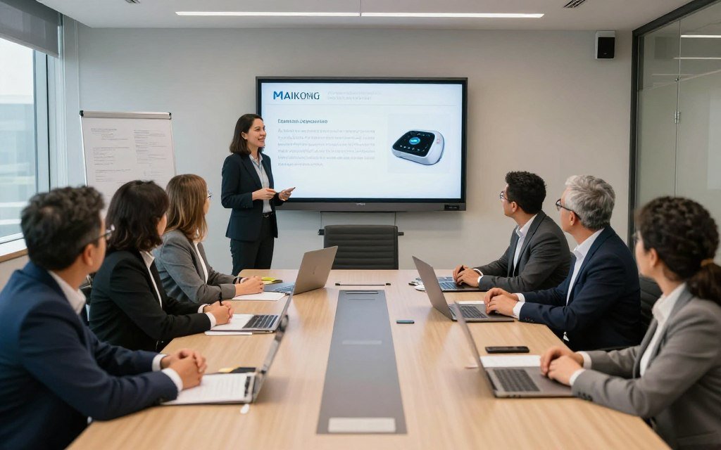 Equipo de distribuidores MAIKONG en capacitación Equipo de distribuidores MAIKONG en capacitación