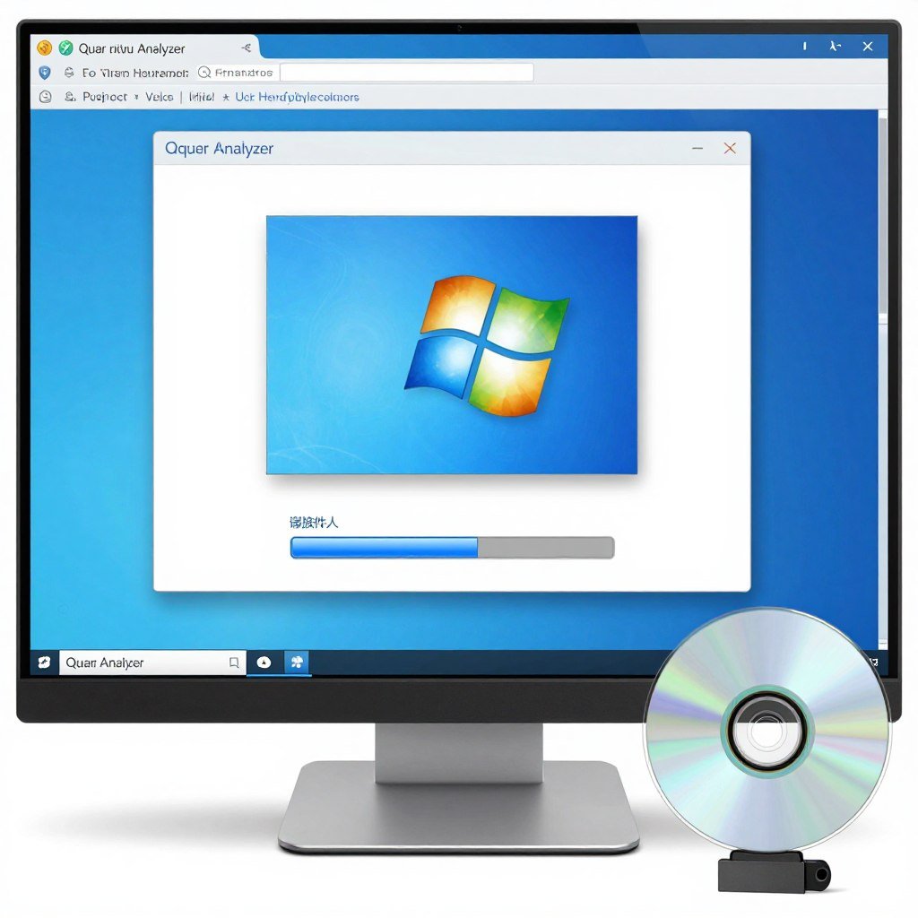 Instalación software analizador cuántico CD USB computadora