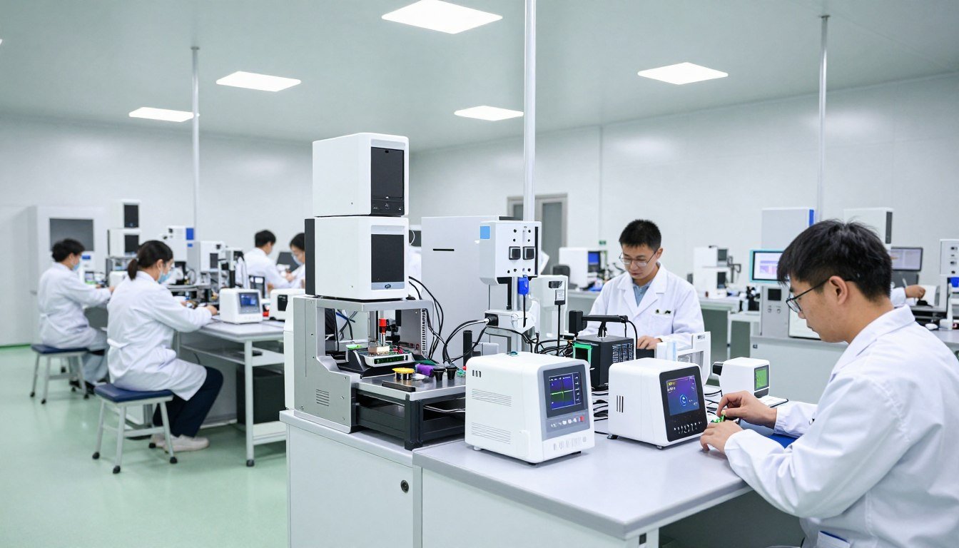 Instalaciones de fabricación MAIKONG con línea de producción de analizadores cuánticos Instalaciones de fabricación MAIKONG con línea de producción de analizadores cuánticos