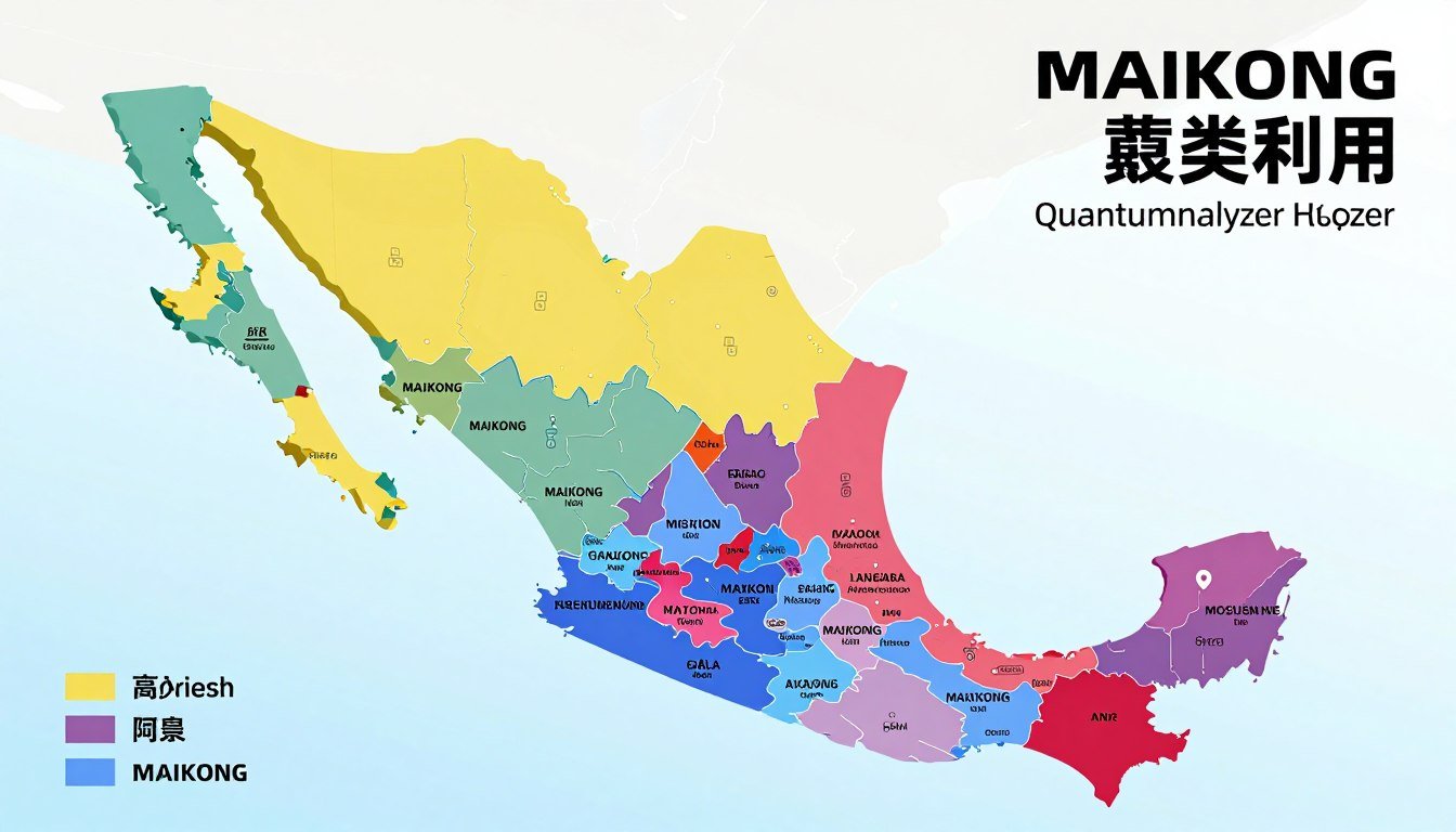 Mapa de México mostrando territorios disponibles para distribuidores MAIKONG