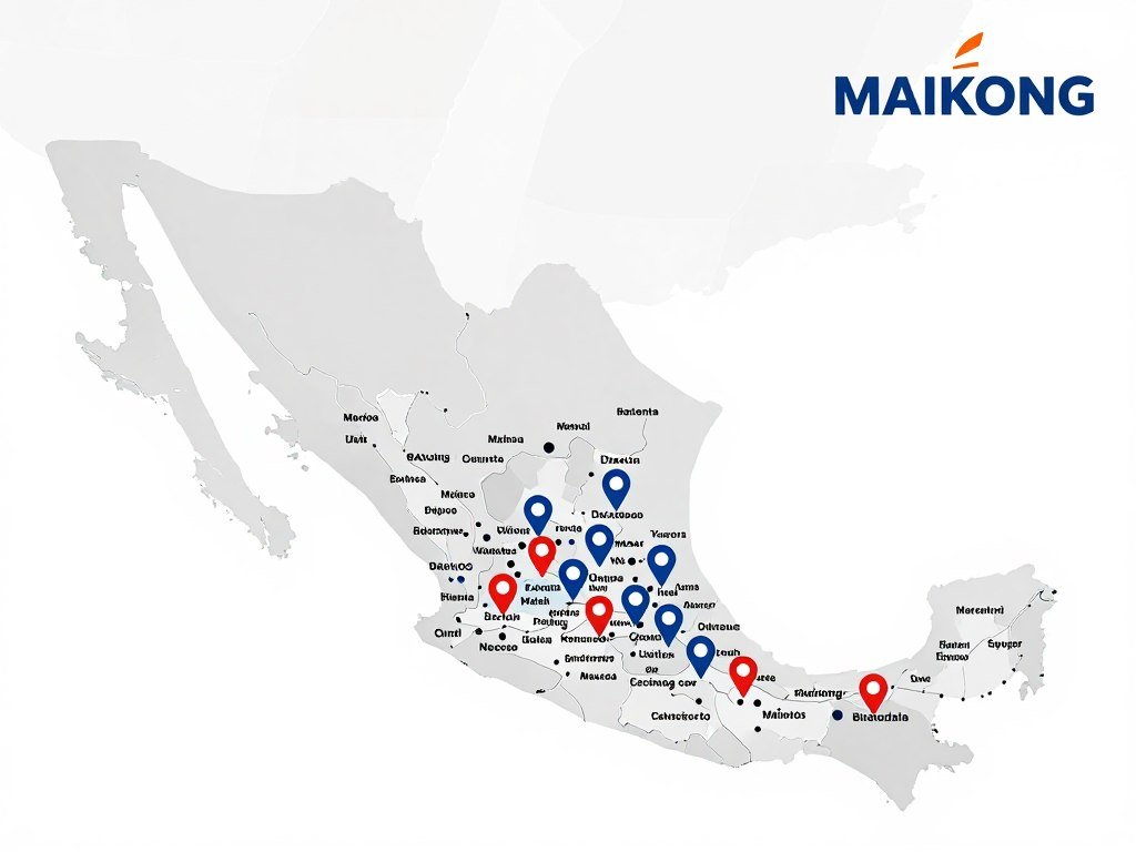 Red de distribuidores MAIKONG en México con cobertura nacional Red de distribuidores MAIKONG en México con cobertura nacional