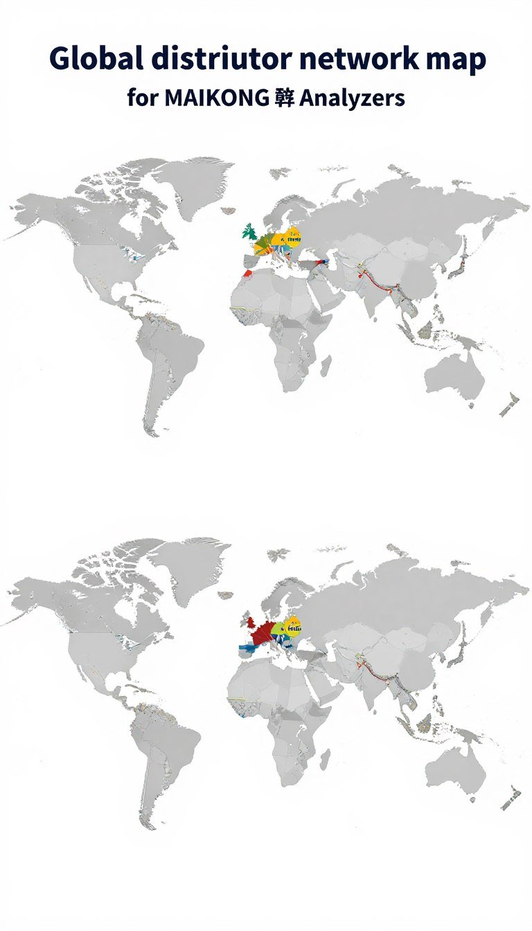 Red de distribuidores del analizador cuantico MAIKONG global