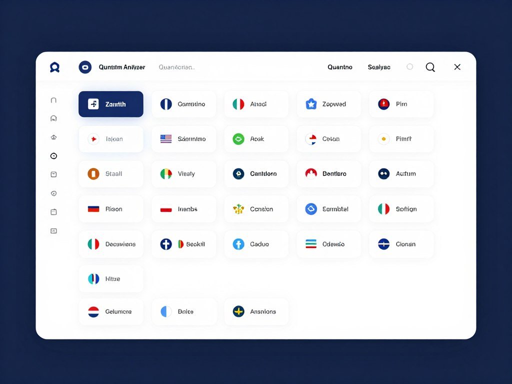 Software multilingue del analizador cuantico en 21 idiomas