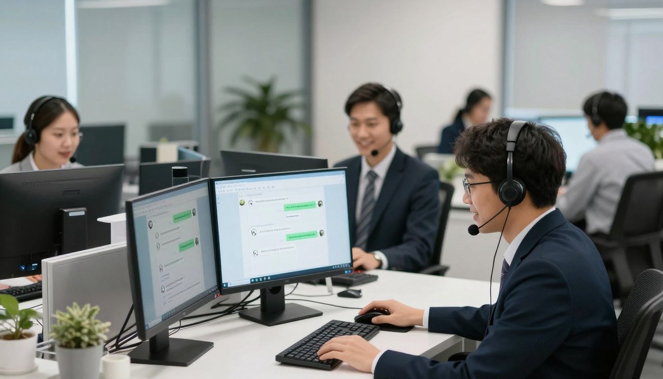 Soporte técnico MAIKONG atendiendo consultas de distribuidores Soporte técnico MAIKONG atendiendo consultas de distribuidores