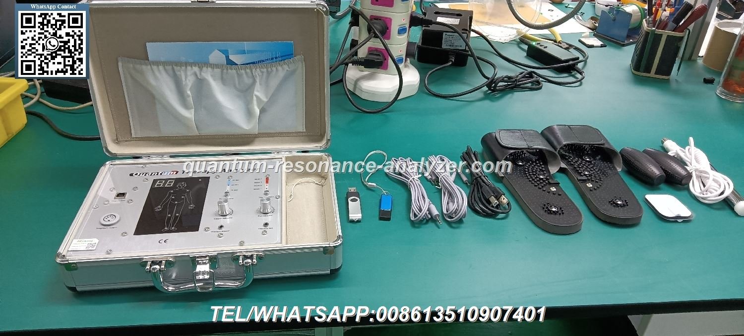 Guía Completa del Analizador Cuántico de Resonancia Magnética en México 2 paquete completo analizador cuantico accesorios contenido caja