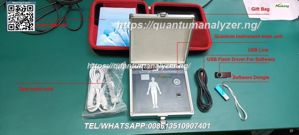 MAIKONG analizador cuántico bioescaner equipo completo con sensor y computadora