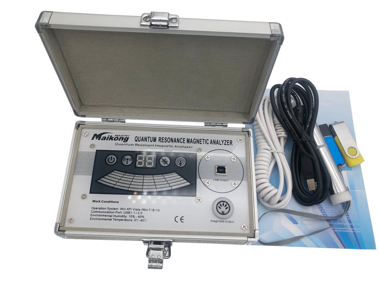 Analizador cuántico de resonancia magnética MAIKONG en uso en clínica moderna mexicana