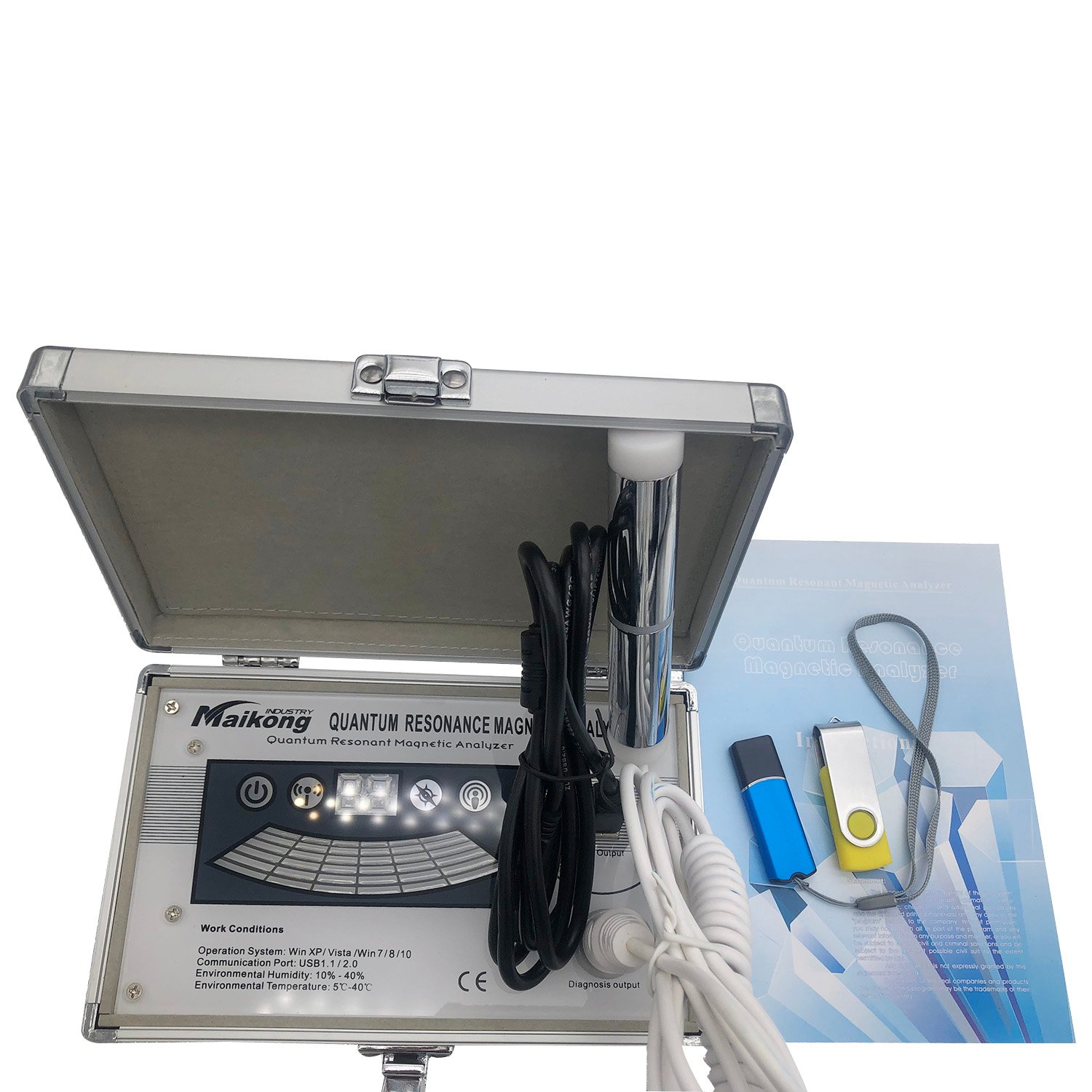 MAIKONG: Qué Tan Efectivo Es El Analizador Cuántico de Resonancia Magnética 1 Analizador cuántico MAIKONG en uso profesional mostrando interfaz de diagnóstico