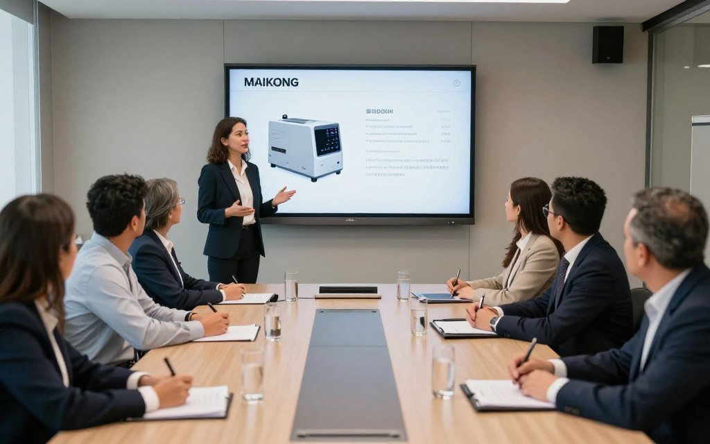 Capacitación de distribuidores MAIKONG analizador cuántico