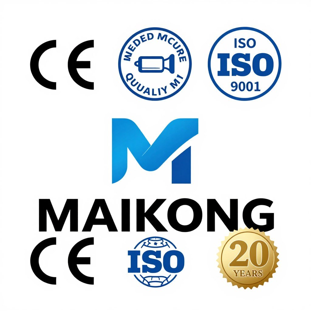 Logo MAIKONG con certificaciones de calidad internacional