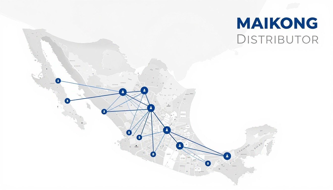 Red de distribuidores MAIKONG en diferentes ciudades de México